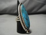 Towering Blue Ithaca Peak Turquoise Sterling Silver Native American Ring-Nativo Arts