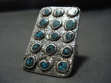 Towering Vintage Native American Jewelry Navajo Snake Eyes Turquoise Sterling Silver Native American Jewelry Navajo Ring Old-Nativo Arts