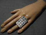 Towering Vintage Native American Jewelry Navajo Snake Eyes Turquoise Sterling Silver Native American Jewelry Navajo Ring Old-Nativo Arts