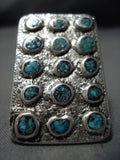 Towering Vintage Native American Jewelry Navajo Snake Eyes Turquoise Sterling Silver Native American Jewelry Navajo Ring Old-Nativo Arts