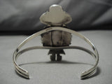 Towering Vintage Native American Navajo Turquoise Sterling Silver Kachina Bracelet-Nativo Arts
