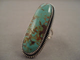 Towering Yazzie Vintage Navajo Royston Turquoise Native American Jewelry Silver Ring-Nativo Arts