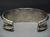 Tremendous Vintage Native American Jewelry Navajo Heavy Turquoise Sterling Silver Bracelet Cuff-Nativo Arts