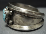 Tremendous Vintage Native American Jewelry Navajo Heavy Turquoise Sterling Silver Bracelet Cuff-Nativo Arts