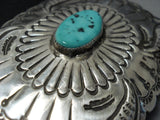 Tremendous Vintage Native American Jewelry Navajo Turquoise Sterling Silver Ketoh Bracelet Old-Nativo Arts