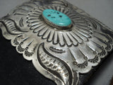 Tremendous Vintage Native American Jewelry Navajo Turquoise Sterling Silver Ketoh Bracelet Old-Nativo Arts