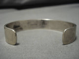 Tremendous Vintage Native American Navajo 14k Gold Windy Wave Sterling Silver Bracelet Old-Nativo Arts