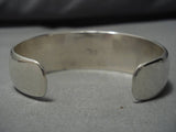 Tremendous Vintage Native American Navajo Dawn Lucas Sterling Silver Bracelet Old-Nativo Arts