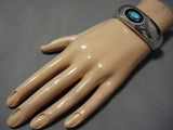 Tremendous Vintage Native American Navajo Dawn Lucas Sterling Silver Bracelet Old-Nativo Arts