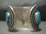 Tremendous Vintage Navajo Blue Diamond Turquoise Sterling Native American Jewelry Silver Bracelet Old-Nativo Arts