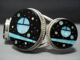 Tremendous Vintage Navajo Native American Jewelry jewelry Midnight Space Will Dawes Sterling Silver Bracelet-Nativo Arts