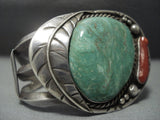 Tremendous Vintage Navajo Royston Turquoise Sterling Native American Jewelry Silver Bracelet-Nativo Arts