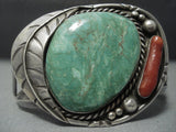 Tremendous Vintage Navajo Royston Turquoise Sterling Native American Jewelry Silver Bracelet-Nativo Arts