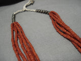Tremendous Vintage Navajo Sterling Silver Native American Necklace Old-Nativo Arts