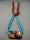 Tremendous Vintage Navajo Sterling Silver Native American Necklace Old-Nativo Arts