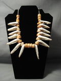 Tremendous Vintage Santo Domingo Orange Coral Shell Necklace- 222 Grams!-Nativo Arts