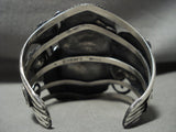 Truly Mind Blowing Gigantic Navajo Pilot Mountain Turquoise Native American Jewelry Silver Bracelet-Nativo Arts