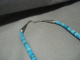 Truly One Of The Best Vintage Santo Domingo Turquoise Native American Jewelry Silver Necklace- Huge Leaf-Nativo Arts