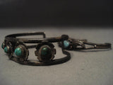Two Famous Mine Vintage Navajo Native American Jewelry Silver Bracelets-Nativo Arts