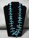 Ultra Rare Huge Nugget Vintage Navajo Native American Jewelry jewelry Heishi Turquoise Necklace Old-Nativo Arts