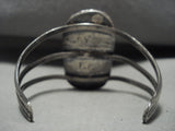 Ultra Vivid Vintage Navajo 'Quality Bisbee Or Persin' Turquoise Native American Jewelry Silver Bracelet-Nativo Arts