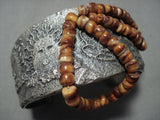 Unique Navajo Sterling Silver Native American Jewelry Cuff Bracelet Jewelry-Nativo Arts