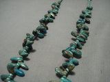 Unique Rare! Vintage Santo Domingo/ Navajo Royston Turquoise Native American Jewelry Silver Necklace Old-Nativo Arts