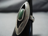 Unique Shadowbox Vintage Native American Jewelry Navajo Royston Turquoise Sterling Silver Ring Old-Nativo Arts