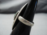 Unique Shadowbox Vintage Native American Jewelry Navajo Royston Turquoise Sterling Silver Ring Old-Nativo Arts