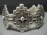 Unique Vintage Native American Jewelry Navajo Sterling Silver Arrow Dan Allison Bracelet Old-Nativo Arts