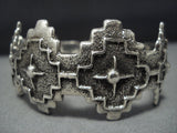 Unique Vintage Native American Jewelry Navajo Sterling Silver Arrow Dan Allison Bracelet Old-Nativo Arts