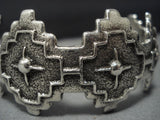 Unique Vintage Native American Jewelry Navajo Sterling Silver Arrow Dan Allison Bracelet Old-Nativo Arts