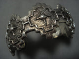 Unique Vintage Native American Jewelry Navajo Sterling Silver Arrow Dan Allison Bracelet Old-Nativo Arts