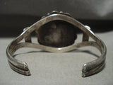 Unique!! Vintage Navajo Hand Carved Lion Turquoise Native American Jewelry Silver Bracelet Old Pawn-Nativo Arts