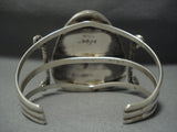 Unique Vintage Navajo Triangular Turquoise Sterling Native American Jewelry Silver Cuff Bracelet-Nativo Arts