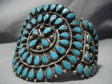 Vault Treasure Vintage Native American Jewelry Navajo Turquoise Sterling Silver Cuff Bracelet Old-Nativo Arts