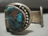 Very Important 'Daniel Benally' (d.) Turquoise Native American Jewelry Silver Bracelet-Nativo Arts