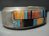 Very Important! Ervin Tsosie Vintage Navajo Native American Jewelry jewelry Turquoise Sterling Silver Bracelet-Nativo Arts