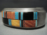 Very Important! Ervin Tsosie Vintage Navajo Native American Jewelry jewelry Turquoise Sterling Silver Bracelet-Nativo Arts