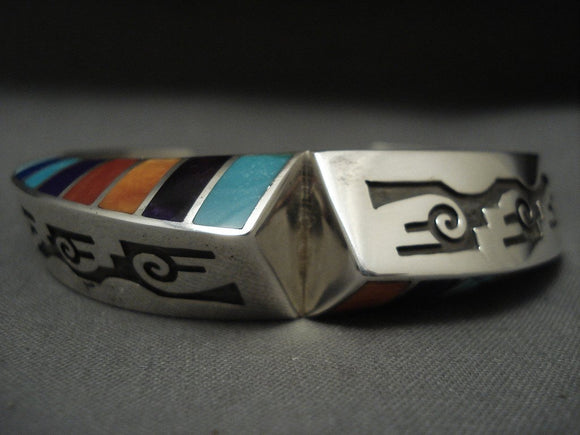 Very Important Lonn Parker Turquoise Native American Jewelry Silver Bracelet-Nativo Arts