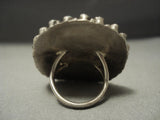 Very Important! Towering Vintage Navajo Victor Moses Begay Sterling Native American Jewelry Silver Ring-Nativo Arts
