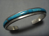Very Important Vintage Native American Navajo Jack Adakai Turquoise Sterling Silver Bracelet-Nativo Arts