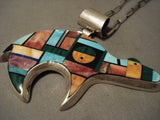 Very Important Vintage Navajo Alvin Yellowhorse Native American Jewelry Silver Bear Necklace-Nativo Arts