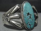 Very Important!! Vintage Navajo Kirk Smith Turquoise Sterling Native American Jewelry Silver Bracelet-Nativo Arts