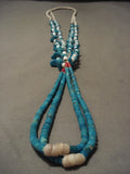 Very Old Earlier 1900's Santo Domingo Turquoise Necklace-Nativo Arts