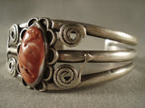 Very Old Navajo Spiny Oyster Native American Jewelry Silver Ingot Bracelet-Nativo Arts