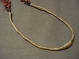 Very Old Vintage 'Chunky Tube Coral' Navajo Native American Jewelry jewelry Necklace-Nativo Arts