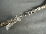 Very Old Vintage Santo Domingo Turquoise Heishi Necklace-Nativo Arts
