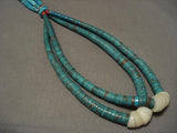 Very Old Vintage Santo Domingo Turquoise Necklace-Nativo Arts