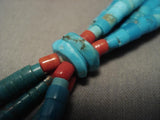 Very Old Vintage Santo Domingo Turquoise Necklace-Nativo Arts